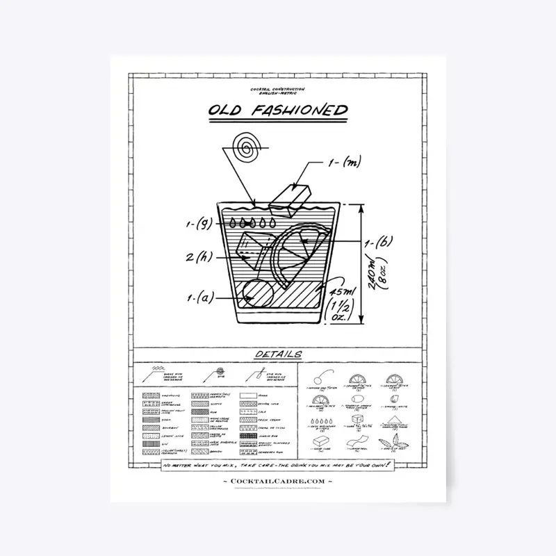 Old Fashioned Chart (Black Type)